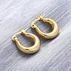 Chunky Huggie Hoop Earrings for Women EJEW-A064-11G-RS-4