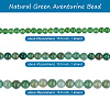 Yilisi 3 Strands 3 Style Natural Green Aventurine Beads Strands G-YS0001-07-11