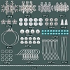 DIY Christmas Snowflake Dangle Earring Making Kits DIY-SC0019-34-2