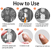 Stainless Steel DIY Nail Art Templates MRMJ-WH0092-198-7