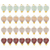 Unicraftale 32Pcs 4 Style Mixed Gemstone Charms G-UN0001-14-1