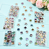30Pcs Rainbow Iridescent Printed Opaque Acrylic Beads OACR-FS0002-58A-01-6