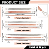Flat Copper Braided Automotive Ground Strap with Lugs KK-BC0015-32A-2