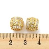 Brass Micro Pave Cubic Zirconia European Beads KK-H452-12G-3