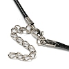 Waxed Cord Necklaces NJEW-P310-12P-02-3