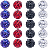 20Pcs 4 Colors Acrylic Rhinestone Beads OACR-SC0003-05-1