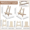8 Sets 2 Styles Plwood Desktop Stands DIY-BC0015-16-2