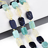 Natural Sodalite & Flower Amazonite & Lemon Quartz Beads Strands G-N358-02A-07-1