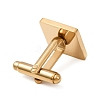 Square 201 Stainless Steel Swank Cuff Links SA-CBAE2BD-01G-A-2
