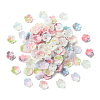 100Pcs Flower Luminous Resin Cabochons MRMJ-CJ0001-36-8