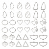  36Pcs 9 Style Alloy Pendants FIND-TA0003-49-10