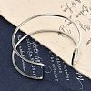 Non-Tarnish 304 Stainless Steel Hollow Open Cuff Bangles for Women LS-BJEW-S155-04P-6