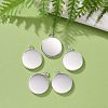 304 Stainless Steel Pendant Cabochon Settings X-STAS-F191-14S-G-4