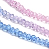 Transparent Painted Glass Beads Strands DGLA-A034-T1mm-A08-4