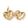 Brass Micro Pave Clear Cubic Zirconia Diffuser Locket Pendants ZIRC-E165-16G-2