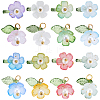 160Pcs 8 Colors Transparent Acrylic Pendants FIND-SC0021-53-7