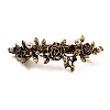 Flower Alloy Rhinestone Hair Barrettes LS-PHAR-S604-01AG-04-1