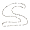 Brass Rolo Chain Necklace Making MAK-F036-01P-1