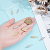 8Pcs 2 Colors Rack Plating Brass Pendants KK-BC0015-30-3