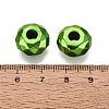 UV Plating Iridescent Transparent Acrylic European Beads OACR-E033-22-07-3
