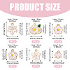 30Pcs 6 Styles Alloy and Enamel Pendants ENAM-TADJ0001-04A-2