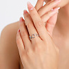 Oval Ring 925 Sterling Silver Finger Rings for Women FS-WGC6322-02-2