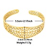 Elegant and Stylish Design Hollow Flower 304 Stainless Steel Cuff Bangles for Women ZU0152-2-1