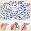 CHGCRAFT 60Pcs Ion Plating(IP) 304 Stainless Steel Jump Rings STAS-CA0001-72-4