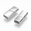 Tarnish Resistant 304 Stainless Steel Magnetic Clasps with Glue-in Ends STAS-G143-80P-2