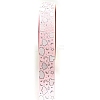 Silver Hot Stamping Cloud Moon Star Pattern Polyester Grosgrain Ribbons PW-WG81770-10-1