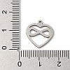 Non-Tarnish 201 Stainless Steel Pendants STAS-E206-06P-01-3