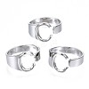 Alloy Cuff Finger Rings RJEW-S038-195C-P-NR-2