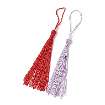 Polyester Tassel Pendant Decorations FIND-XCP0002-68-1