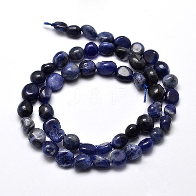 Natural Sodalite Nuggets Beads Strands G-J335-33-1