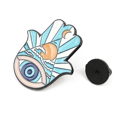 Evil Eye Alloy Enamel Brooch JEWB-K018-37A-EB-1