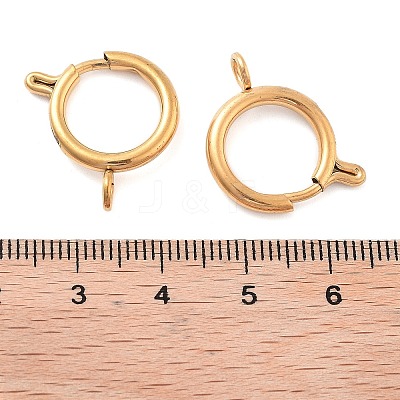 Ion Plating(IP) 304 Stainless Steel Spring Ring Clasps STAS-E104-09D-1