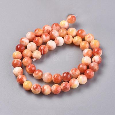 Natural Persian Jade Beads Strands G-H1625-6mm-PR11-1