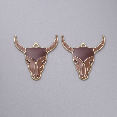 Cowboy Theme Alloy Enamel Pendants ENAM-CJC0012-050C-1