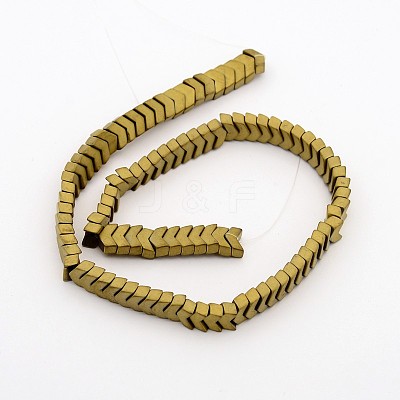 Frosted Electroplate Non-magnetic Synthetic Hematite Bead Strands G-J286-04B-1