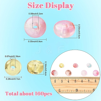 377Pcs 50G Transparent Acrylic Beads OACR-YW0003-77A-1