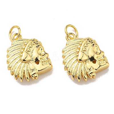 Rack Plating Brass Pendants KK-D026-04G-1
