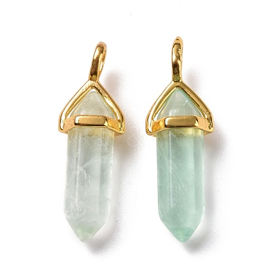 Natural Fluorite Pointed Pendants G-K329-36G-1