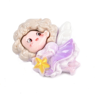 Opaque Resin Cabochons CRES-Z013-02B-1