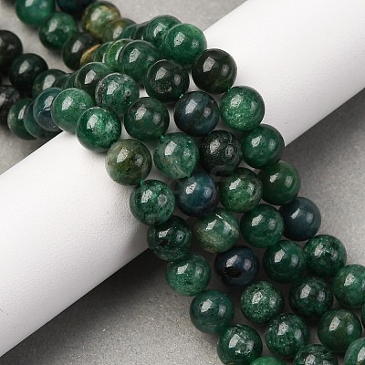 Natural Fuchsite Beads Strands G-D470-12B-1-1