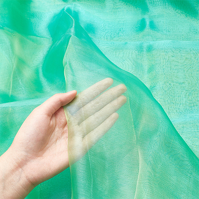 Two Tone Polyester Organza Fabric AJEW-WH0314-302A-1