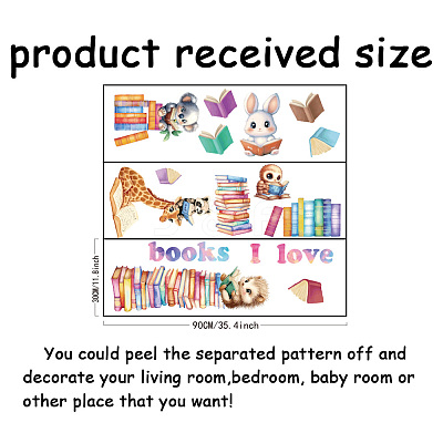 Translucent PVC Self Adhesive Wall Stickers STIC-WH0015-334-1
