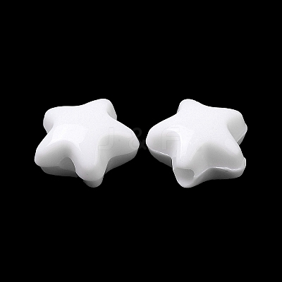 Opaque Acrylic Beads X-OACR-C016-30-1