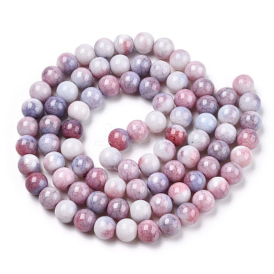 Ombre Effect Dyed Crackle Glass Beads X1-GLAA-T031-10mm-01M-1