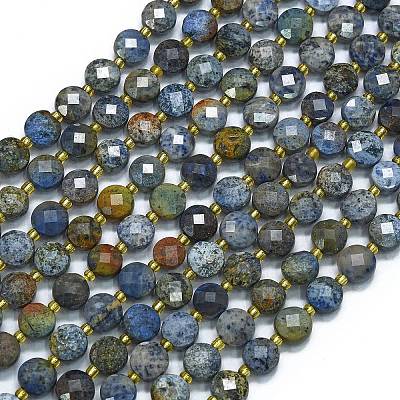 Natural Dumortierite Beads Strands G-K389-B50-01-1