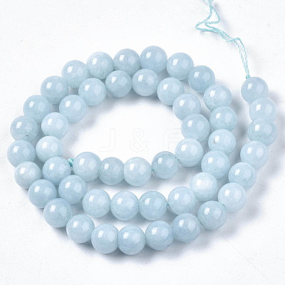 Natural Chalcedony Beads Strands X-G-S333-8mm-004-1